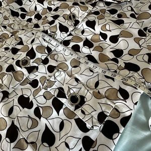 Merona  2XL Cotton Toggle Closure Jacket. Tear Drop Pattern. Floral Interior.